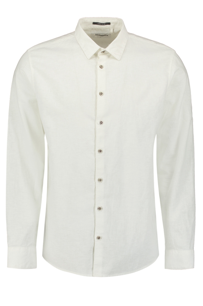 NO-EXCESS witte heren overhemd | Vooraanzicht