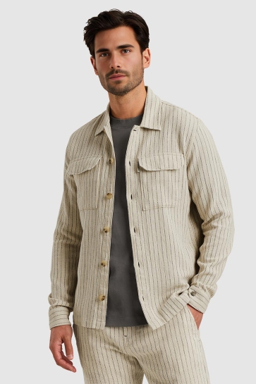 Cast Iron SHIRT JACKET MET STRUCTUUR CSI2504262 7014