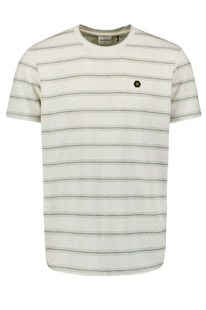 NO-EXCESS witte heren t-shirt | Vooraanzicht