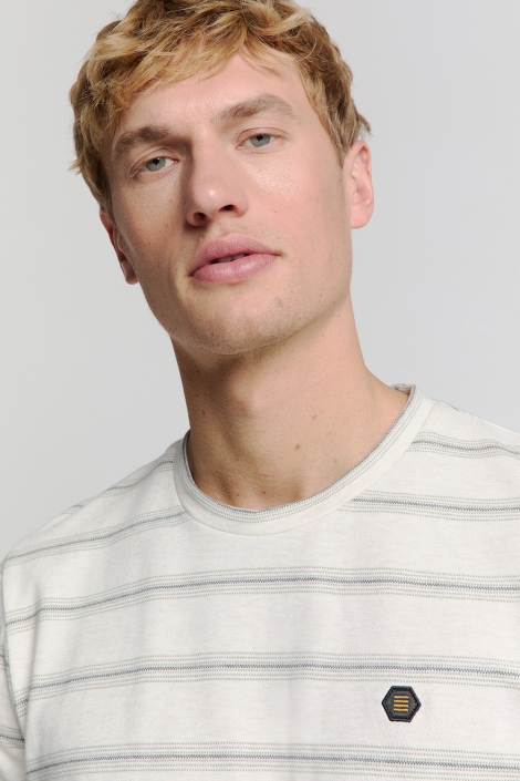 NO-EXCESS witte heren t-shirt | Close up