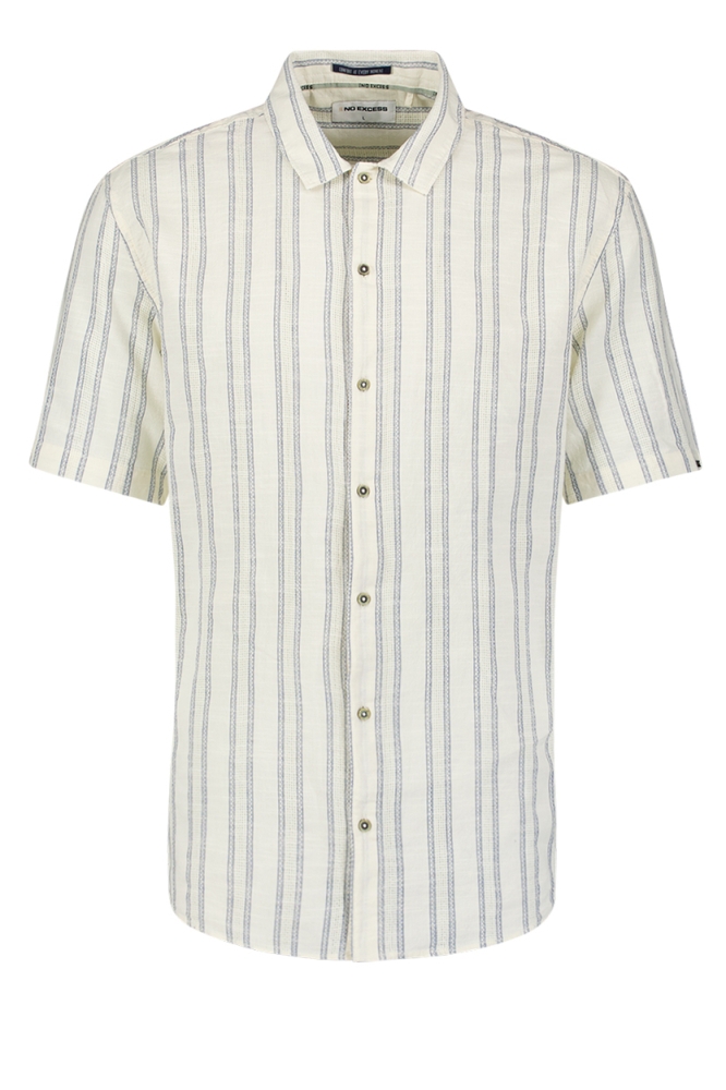 NO-EXCESS witte heren overhemd | Vooraanzicht