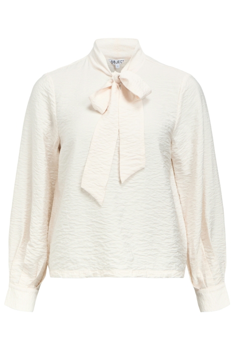 Object beige dames blouse | Vooraanzicht