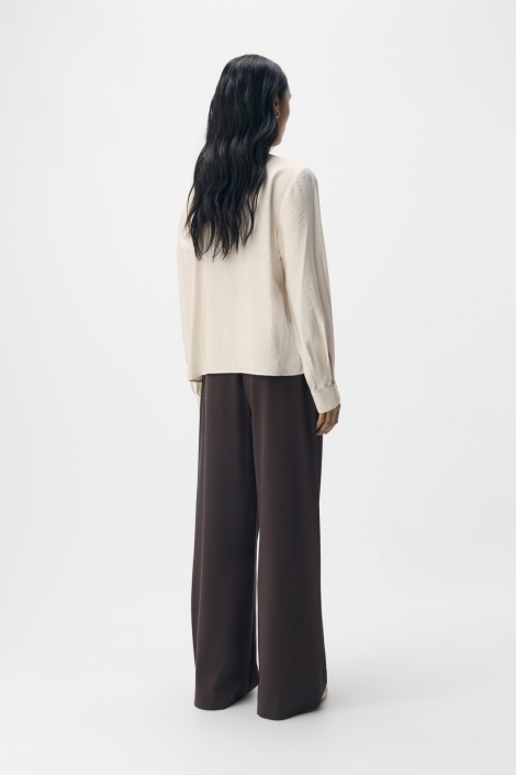 Object beige dames blouse | Model