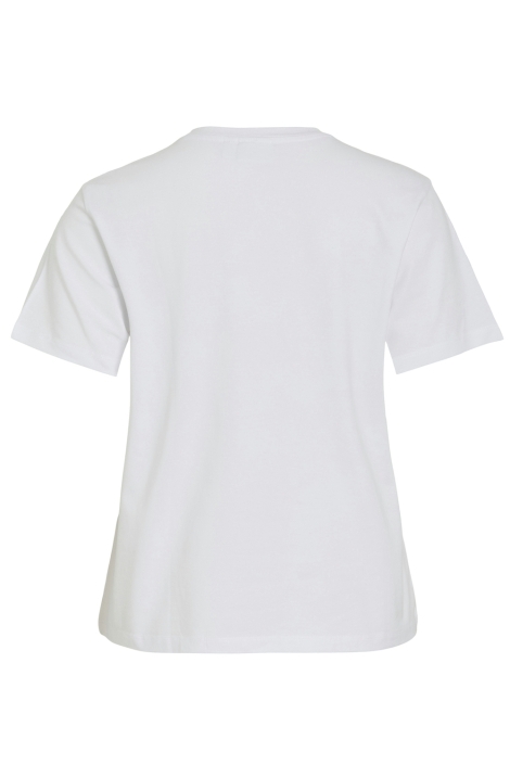 Vila witte dames t-shirt | Achteraanzicht