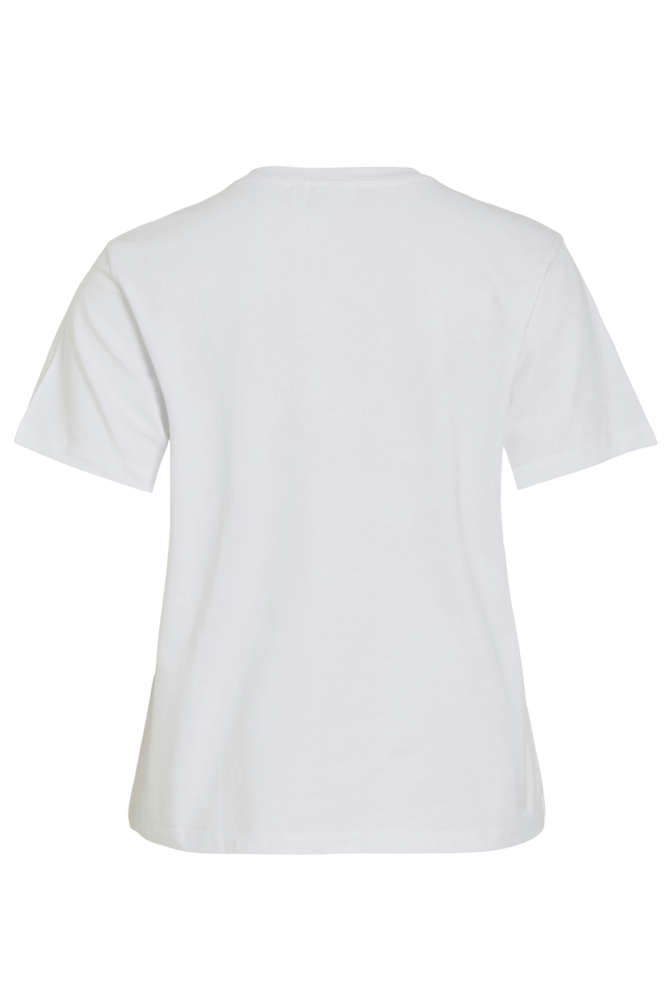 Vila witte dames t-shirt | Achteraanzicht