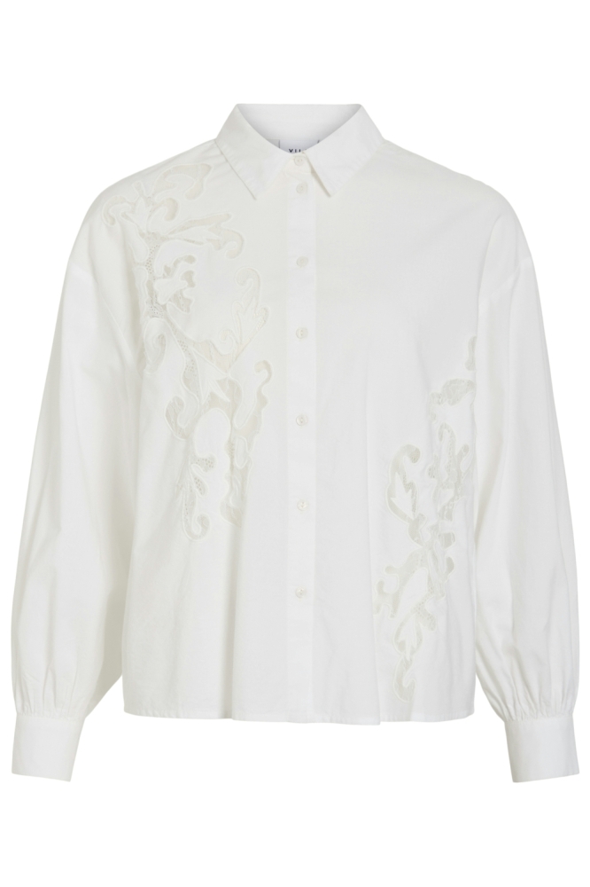 Vila witte dames blouse | Vooraanzicht