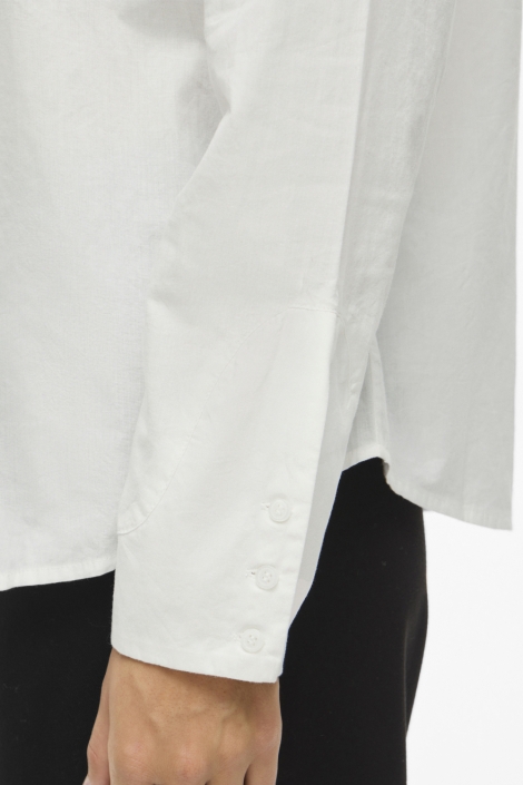 Vila witte dames blouse | Close up