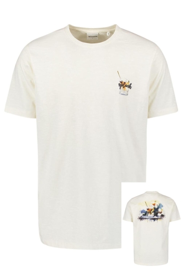 NO-EXCESS T SHIRT MET PRINT 28350402 097 NATURAL