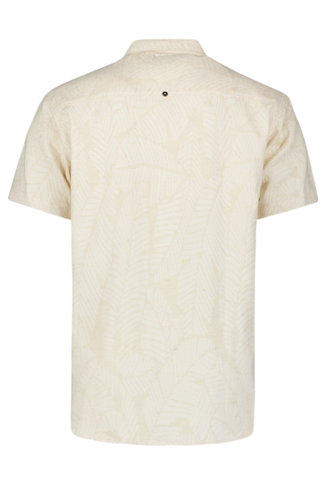 NO-EXCESS beige heren overhemd | Achteraanzicht