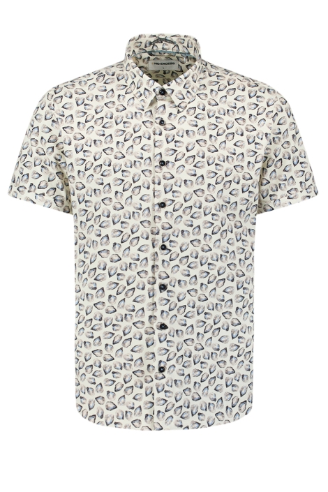 NO-EXCESS beige heren overhemd | Vooraanzicht