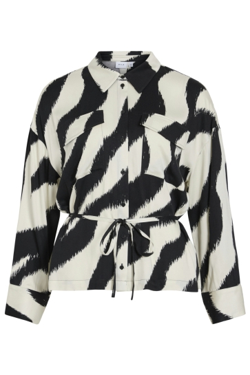 Vila VIEMMELINE L/S SHIRT 14110871 Black Beauty/BIRCH