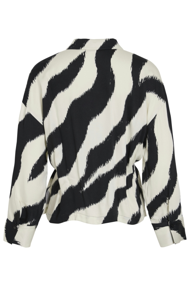 Vila zwarte dames blouse | Achteraanzicht