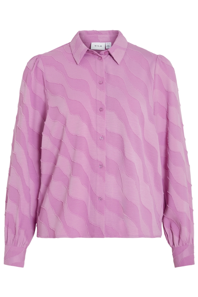Vila roze dames blouse | Vooraanzicht