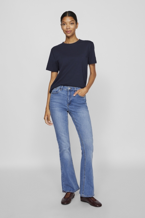 Vila blauwe dames t-shirt | Model