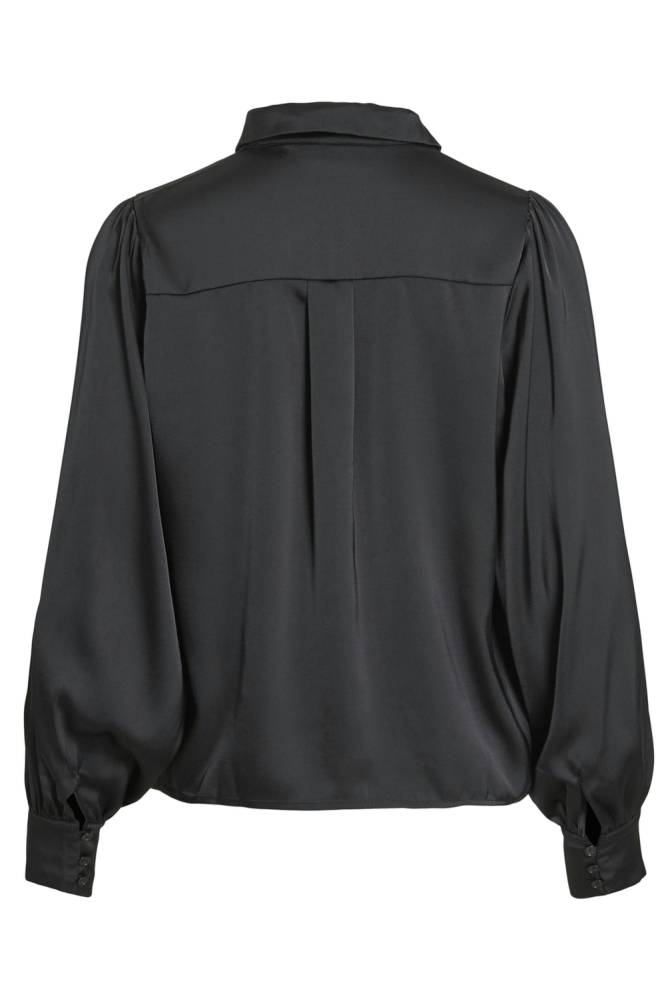 Vila zwarte dames blouse | Achteraanzicht