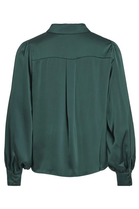 Vila groene dames blouse | Achteraanzicht