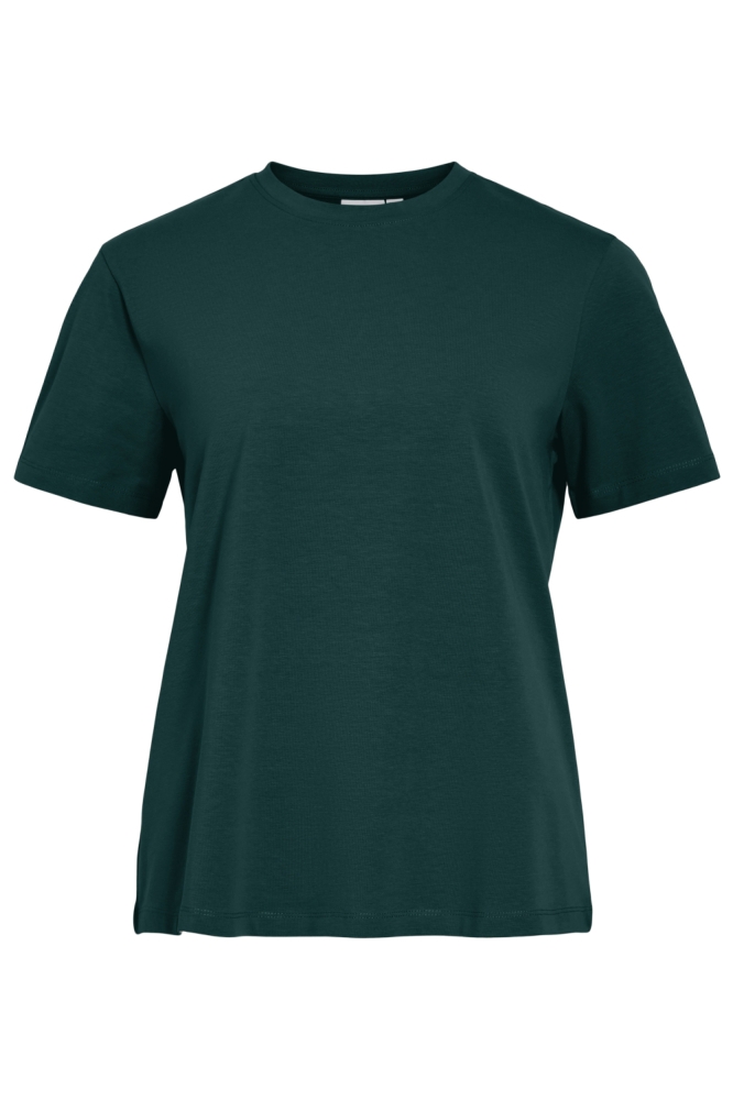 Vila groene dames t-shirt | Vooraanzicht