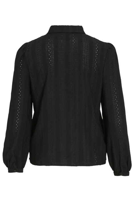 Vila zwarte dames blouse | Vooraanzicht