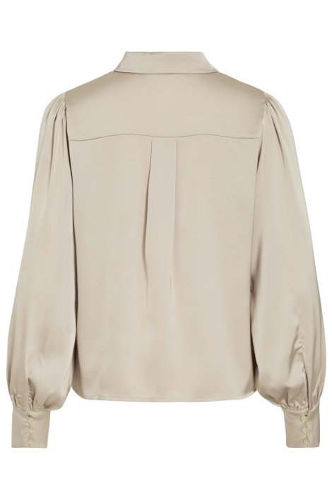 Vila beige dames blouse | Achteraanzicht