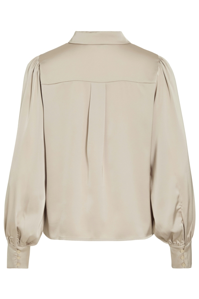 Vila beige dames blouse | Achteraanzicht