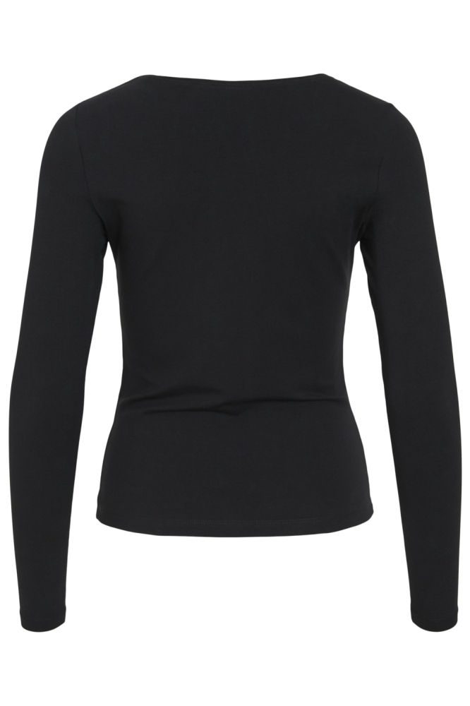 Vila zwarte dames t-shirt | Achteraanzicht