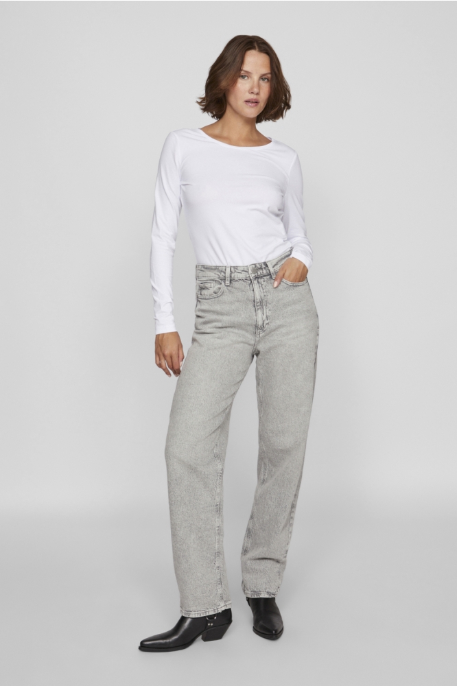 Vila witte dames t-shirt | Model