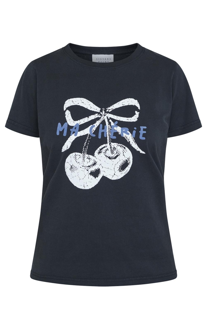 SisterS point zwarte dames t-shirt | Vooraanzicht