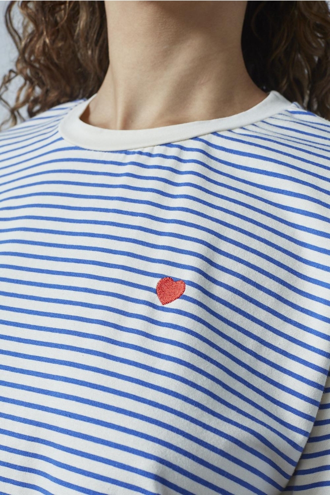 SisterS point blauwe dames t-shirt | Close up