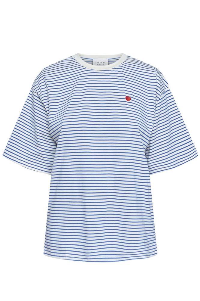 SisterS point blauwe dames t-shirt | Vooraanzicht