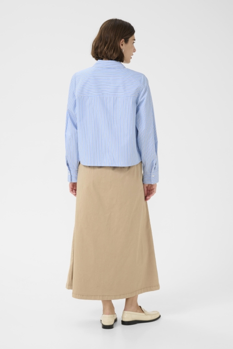 Culture blauwe dames blouse | Model