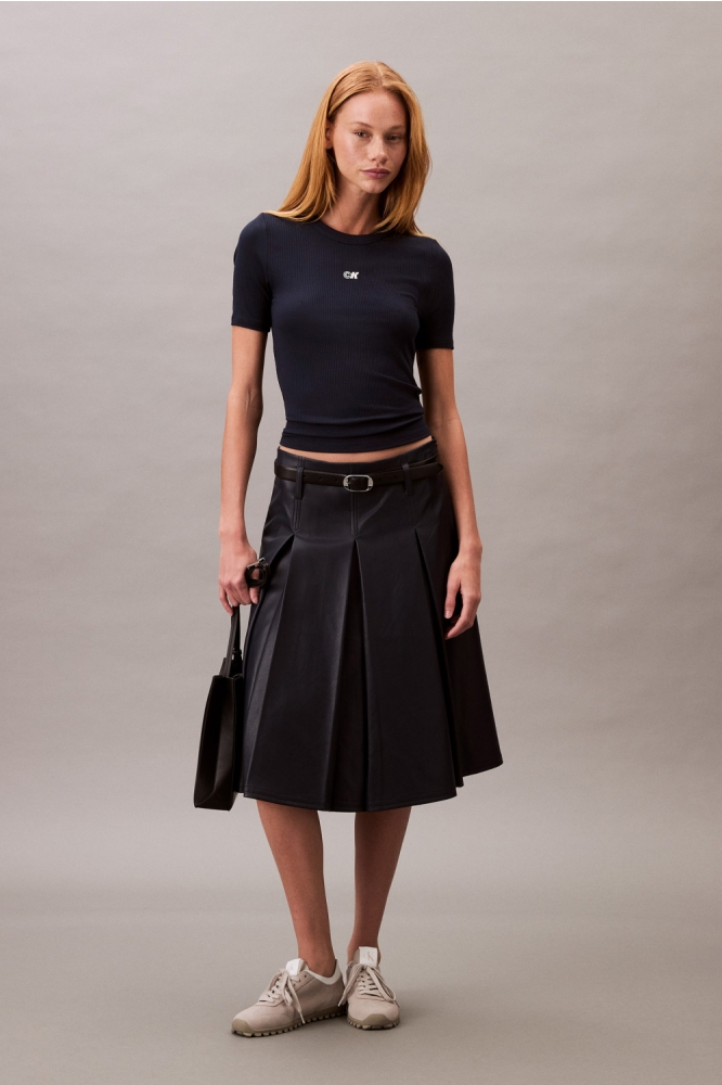 Calvin Klein blauwe dames t-shirt | Model