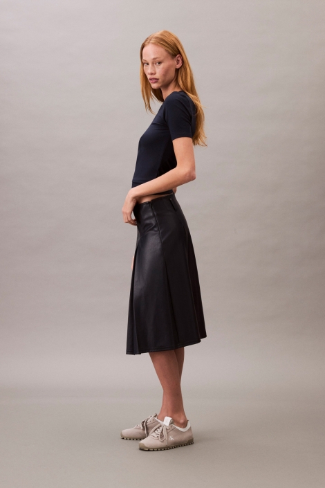 Calvin Klein blauwe dames t-shirt | Model