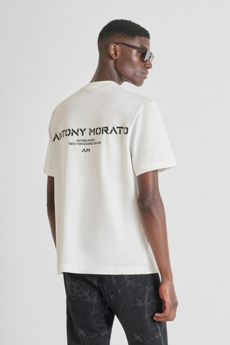 Antony Morato witte heren t-shirt | Model achteraanzicht