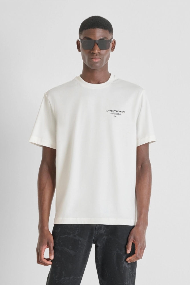 Antony Morato witte heren t-shirt | Model vooraanzicht
