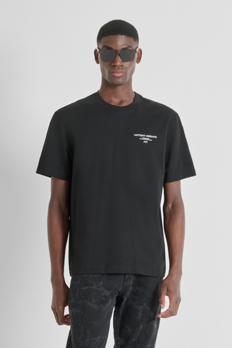 Antony Morato zwarte heren t-shirt | Model vooraanzicht