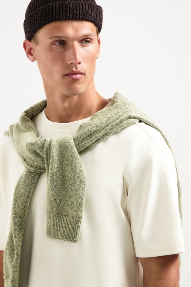 NO-EXCESS beige heren t-shirt | Close up