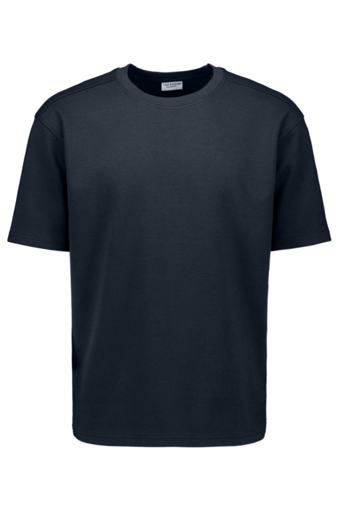 NO-EXCESS blauwe heren t-shirt | Vooraanzicht