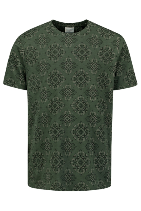 NO-EXCESS groene heren t-shirt | Vooraanzicht
