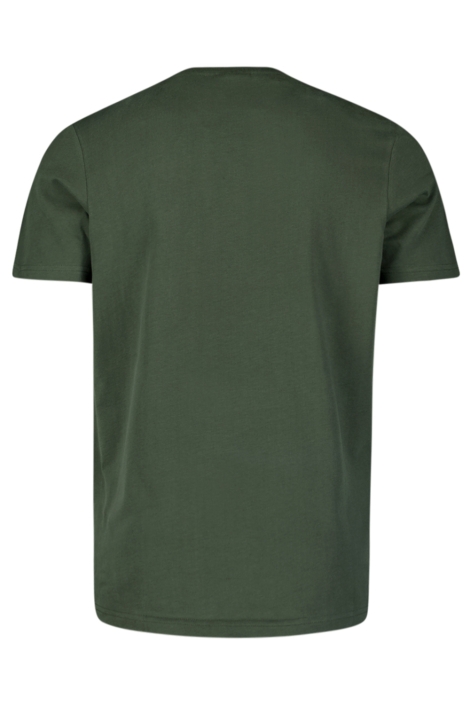 NO-EXCESS groene heren t-shirt | Achteraanzicht