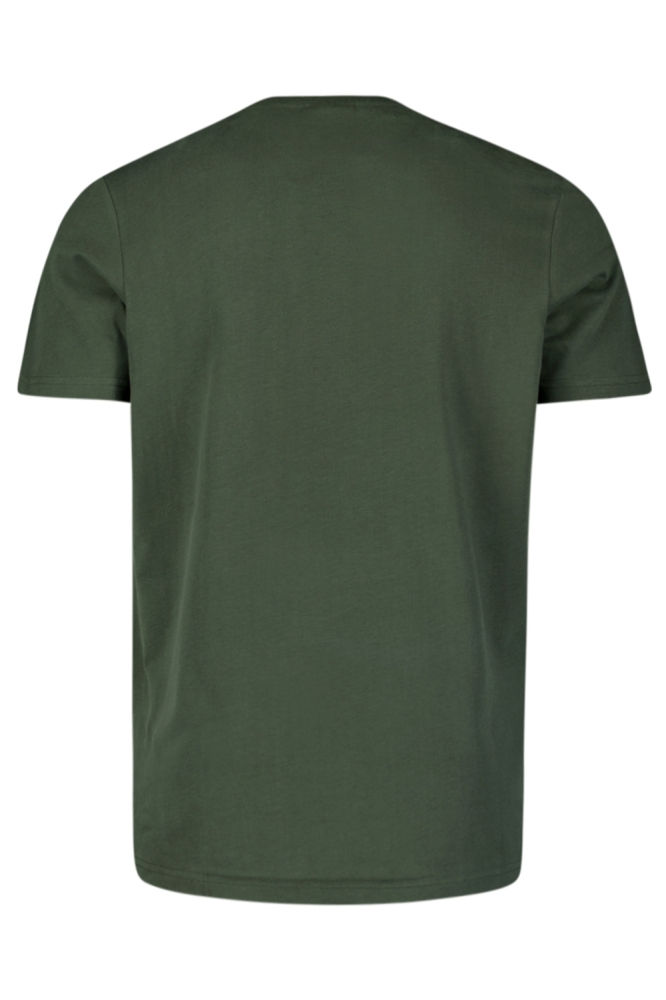 NO-EXCESS groene heren t-shirt | Achteraanzicht