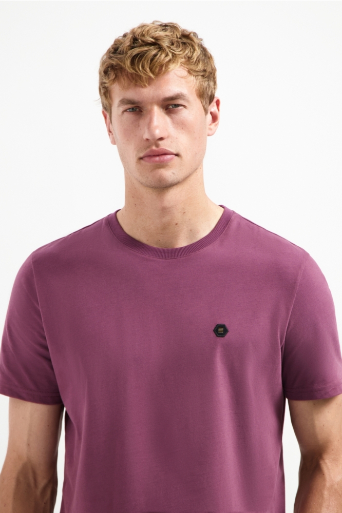 NO-EXCESS paarse heren t-shirt | Close up