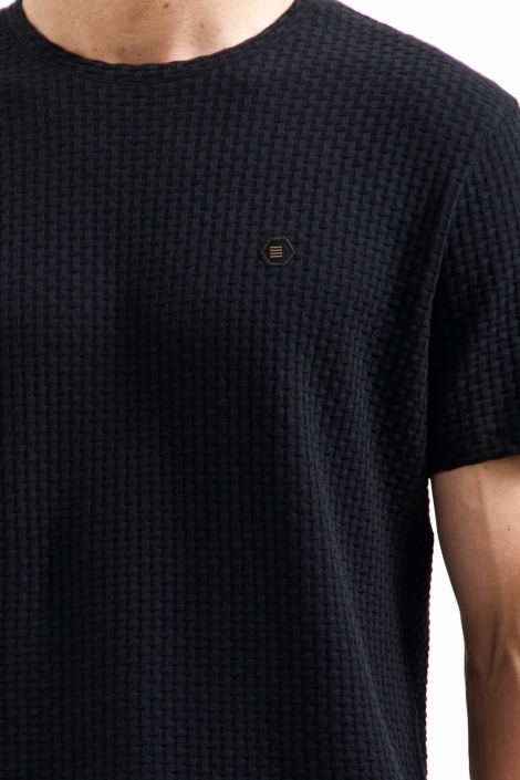 NO-EXCESS zwarte heren t-shirt | Kleurstaal