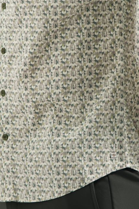 NO-EXCESS groene heren overhemd | Kleurstaal