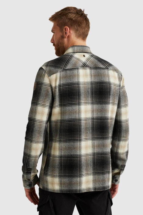 PME legend grijze heren overhemd | Model achteraanzicht