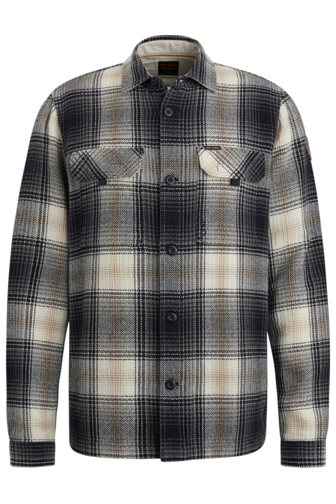 PME legend grijze heren overhemd | Vooraanzicht