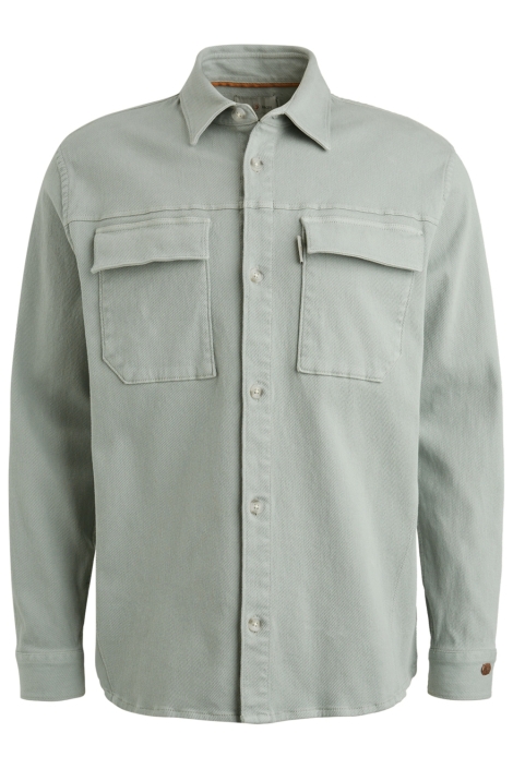 Cast Iron groene heren overhemd | Vooraanzicht
