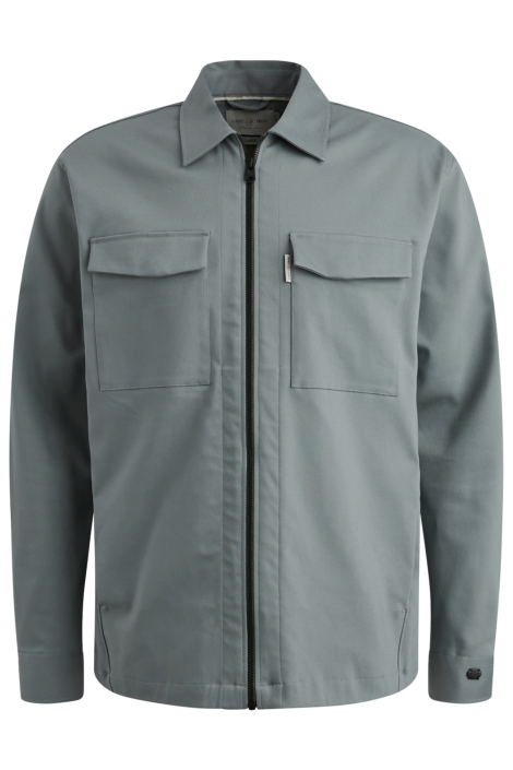 Cast Iron blauwe heren overhemd | Vooraanzicht