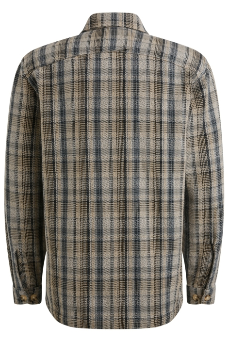 Cast Iron blauwe heren overhemd | Achteraanzicht