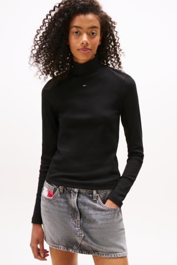 Tommy Jeans T-shirt TJW ESSENTIAL MOCK N DW0DW19830 BDS BLACK