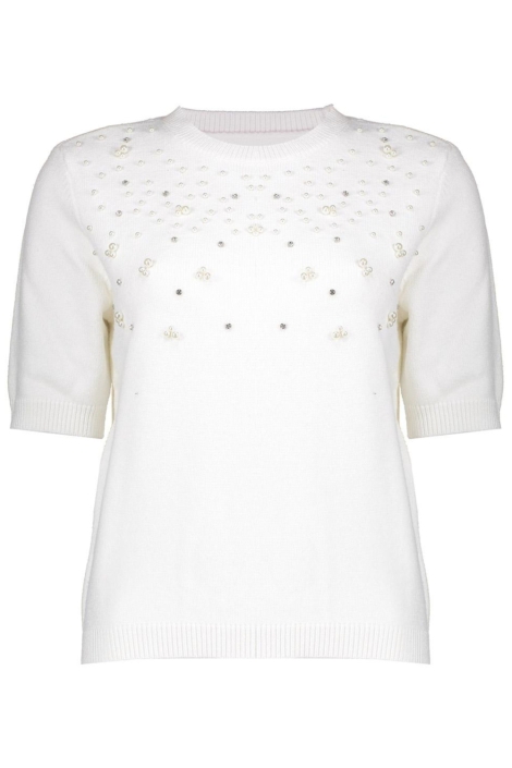 Geisha witte dames trui | Vooraanzicht